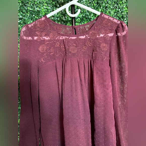 Abercrombie & Fitch Floral Embroidered Clipped Mini Dress - Picture 3 of 6